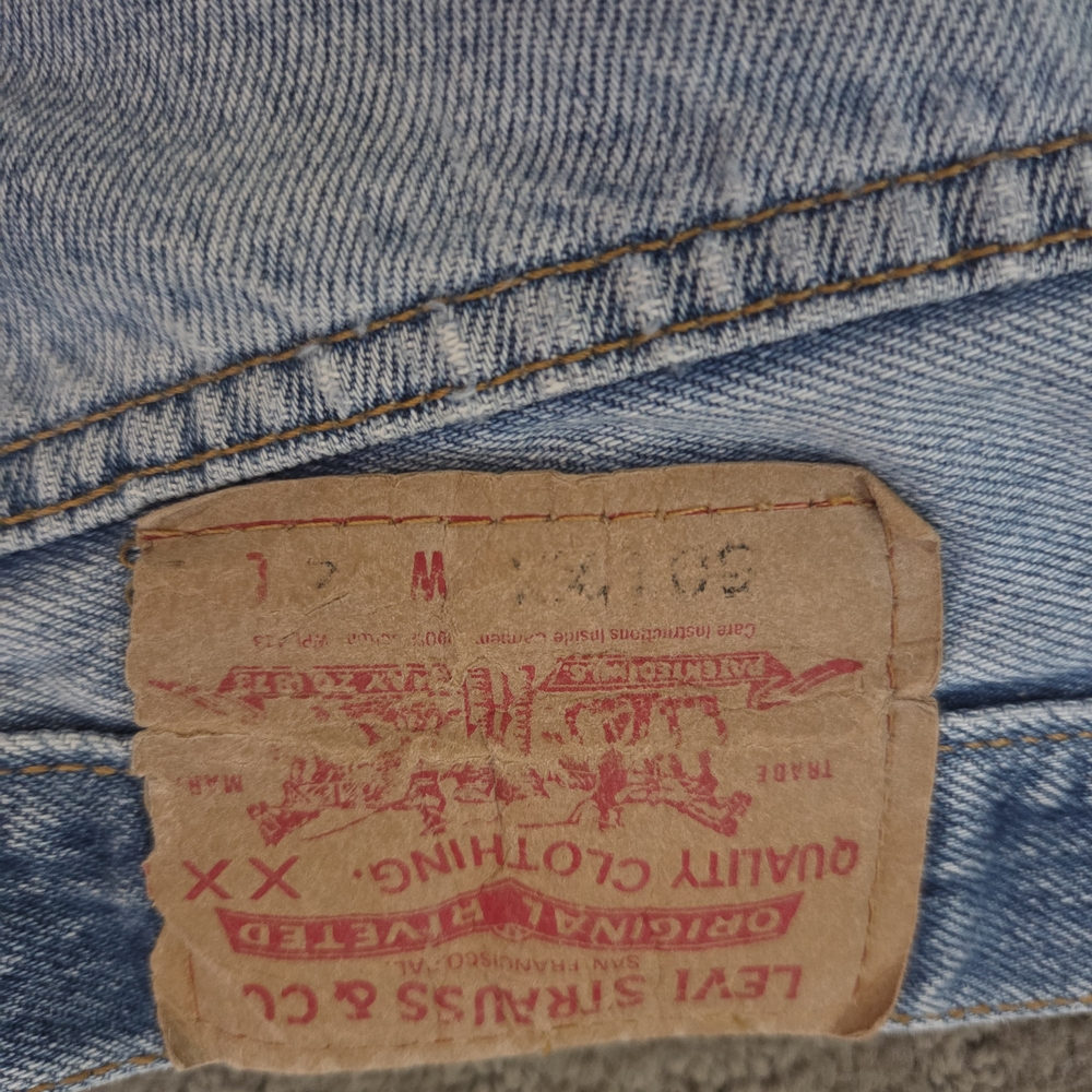 Upcycled Patchwork Distressed Levis - image 7